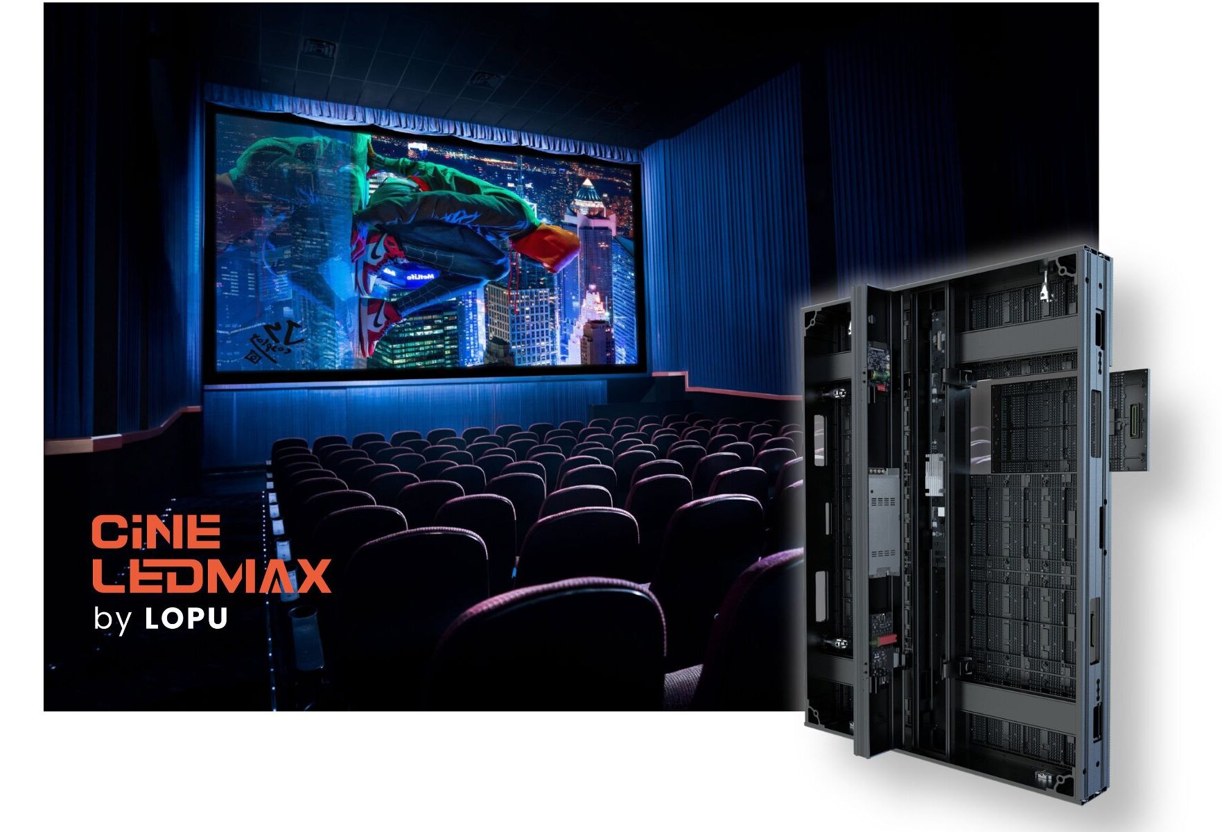 Cine LEDMAX DLS Sound Transparent LED Cinema Screens HDR HFR