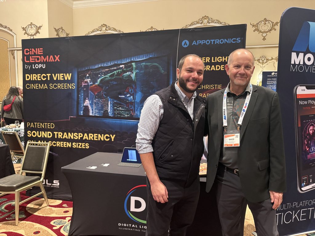 Digital Light Sources (DLS) attends RMTC 2026 to discuss the technology behind CineLEDMAX’s Acoustically Transparent Direct-View Cinema LED Screen.