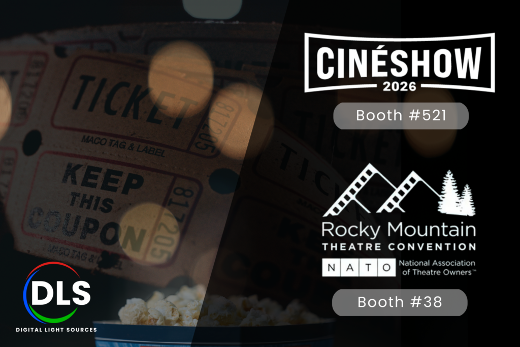 Digital Light Sources is exhibiting CineLEDMAX at this year's CineShow and Rocky Mountain Theatre Convention (RMTC) 2026.