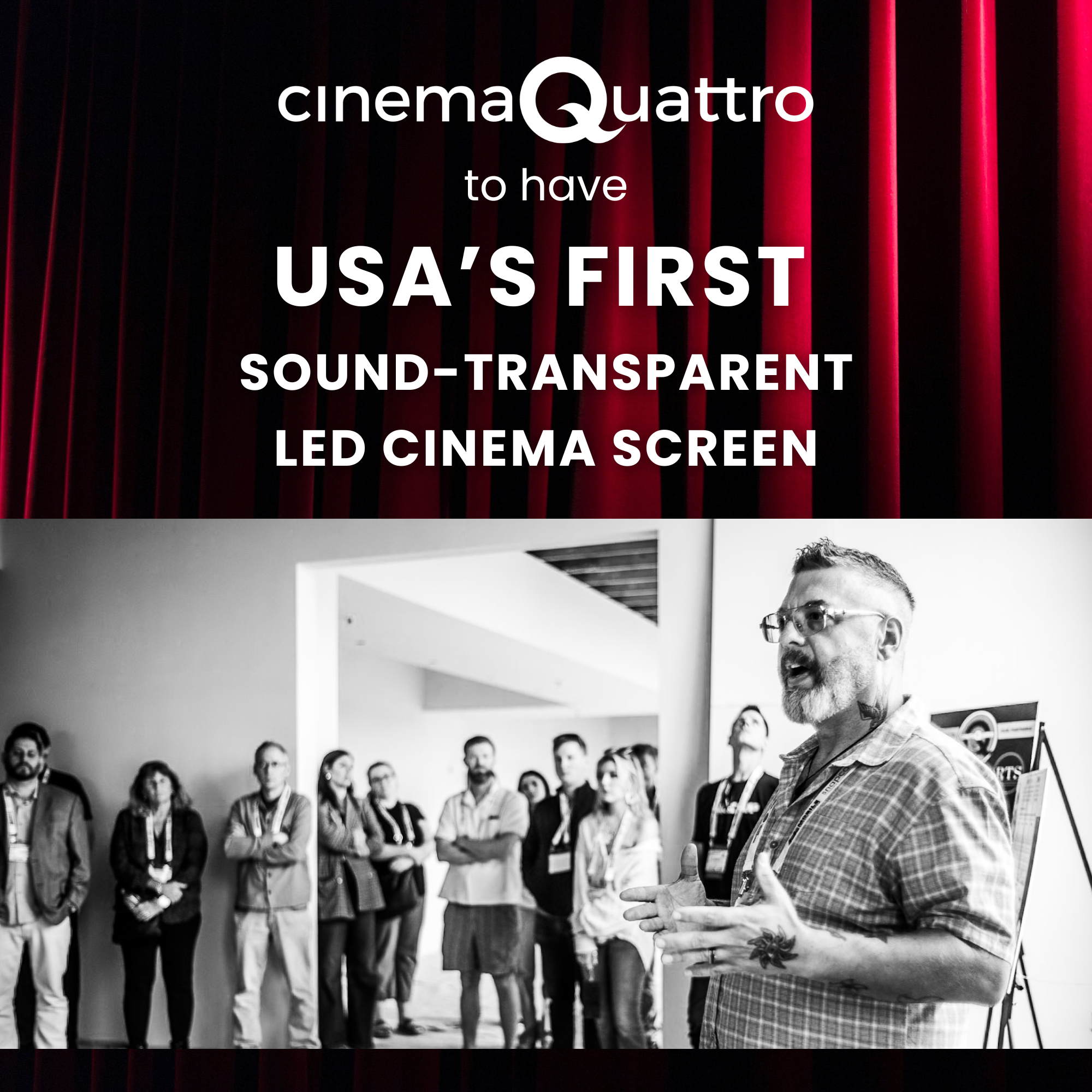 Read more about the article Cinema Quattro to Install Cine LEDMAX: USA’s First Sound-Transparent LED Cinema Screen